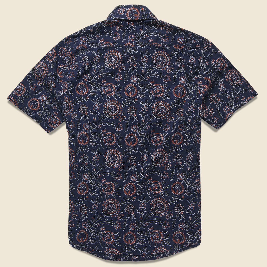 Floral Coast Shirt - Indigo/Navy