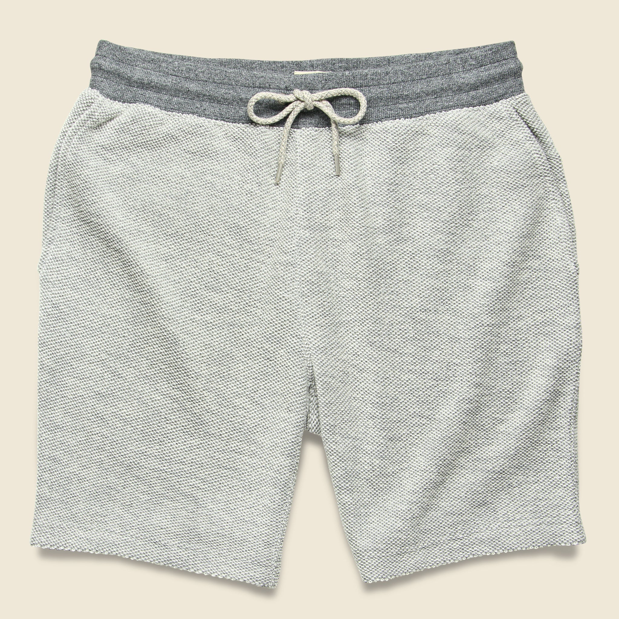 Backloop Jacquard Sweatshort - Grey - Faherty - STAG Provisions - Shorts - Lounge