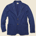 Indigo Twill Knit Blazer - Java - Faherty - STAG Provisions - Suiting - Sport Coat