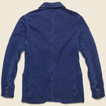 Indigo Twill Knit Blazer - Java - Faherty - STAG Provisions - Suiting - Sport Coat