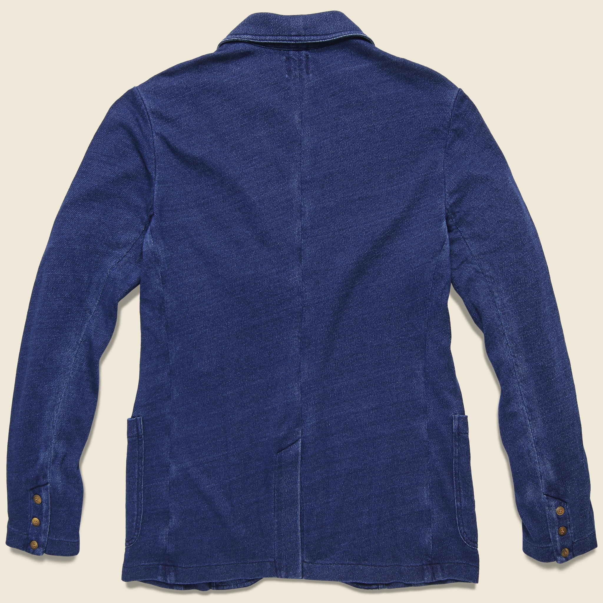 Indigo Twill Knit Blazer - Java - Faherty - STAG Provisions - Suiting - Sport Coat