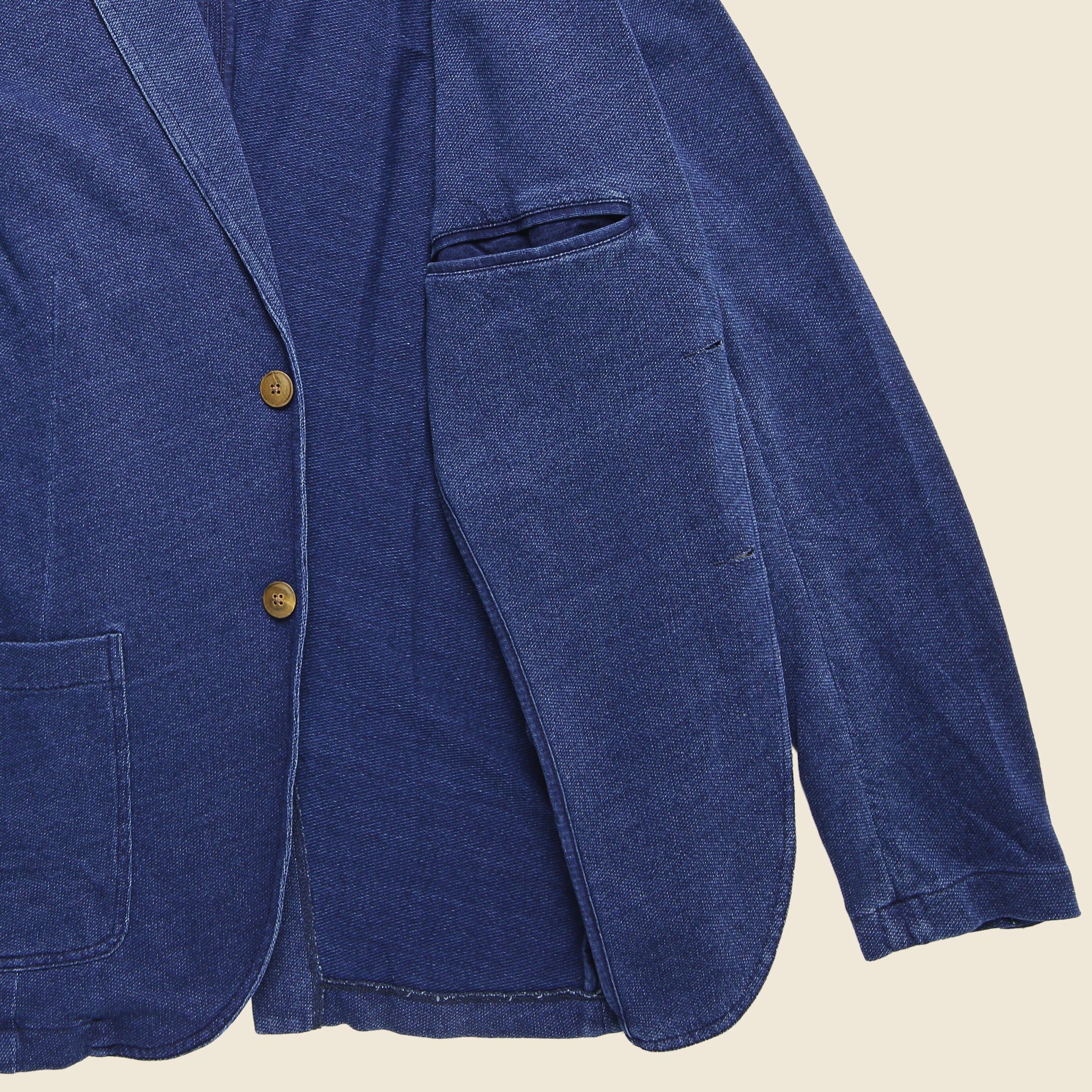 
                          Indigo Twill Knit Blazer - Java - Faherty - STAG Provisions - Suiting - Sport Coat
                        