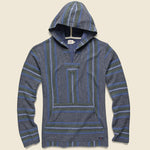 Terry Baja Poncho - Tidepool Serape - Faherty - STAG Provisions - Tops - Fleece / Sweatshirt