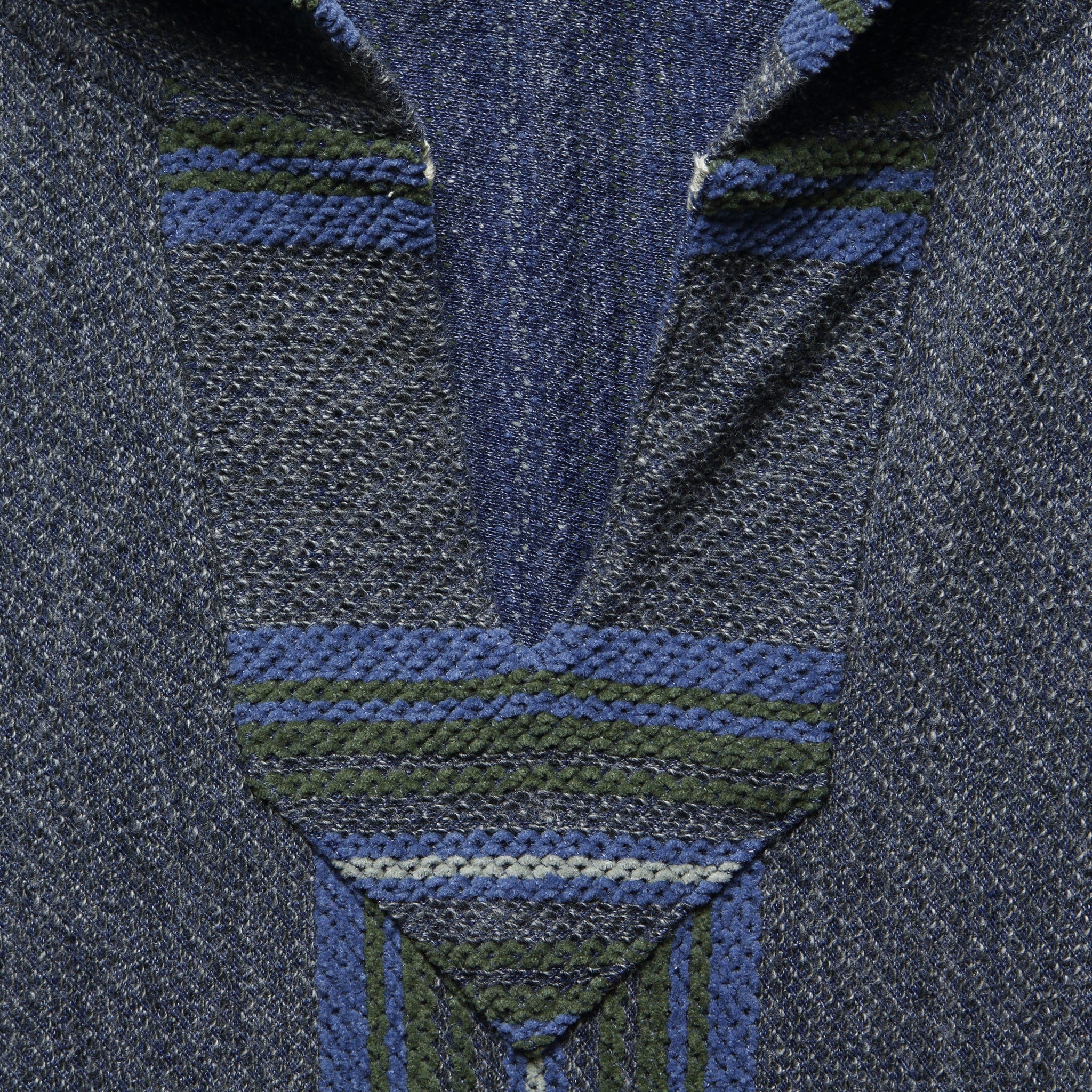 Terry Baja Poncho - Tidepool Serape - Faherty - STAG Provisions - Tops - Fleece / Sweatshirt