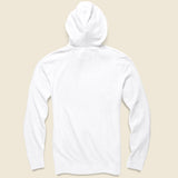 Slub Cotton Hoodie - White - Faherty - STAG Provisions - Tops - Fleece / Sweatshirt