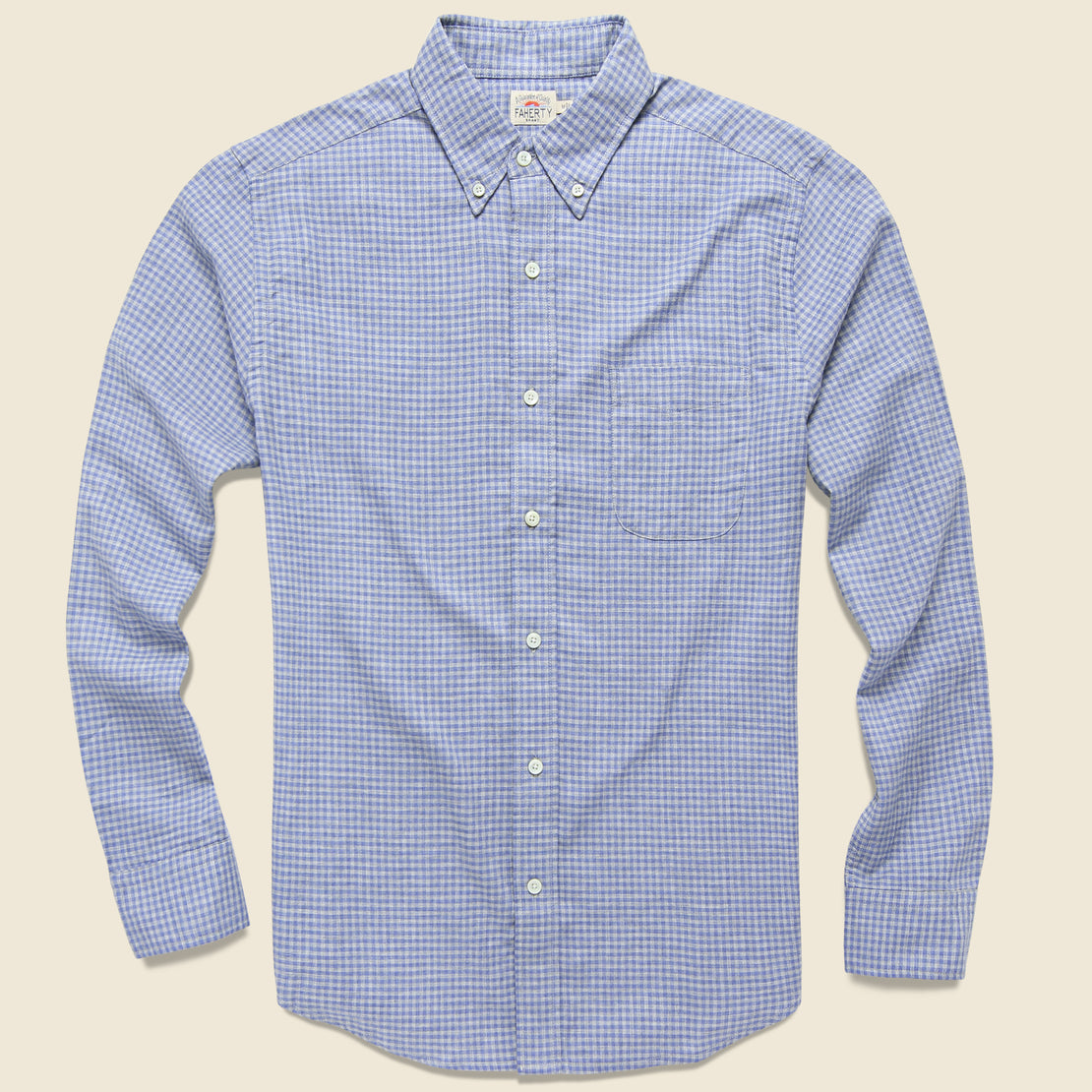 Faherty Pacific Shirt - Blue Grey Gingham