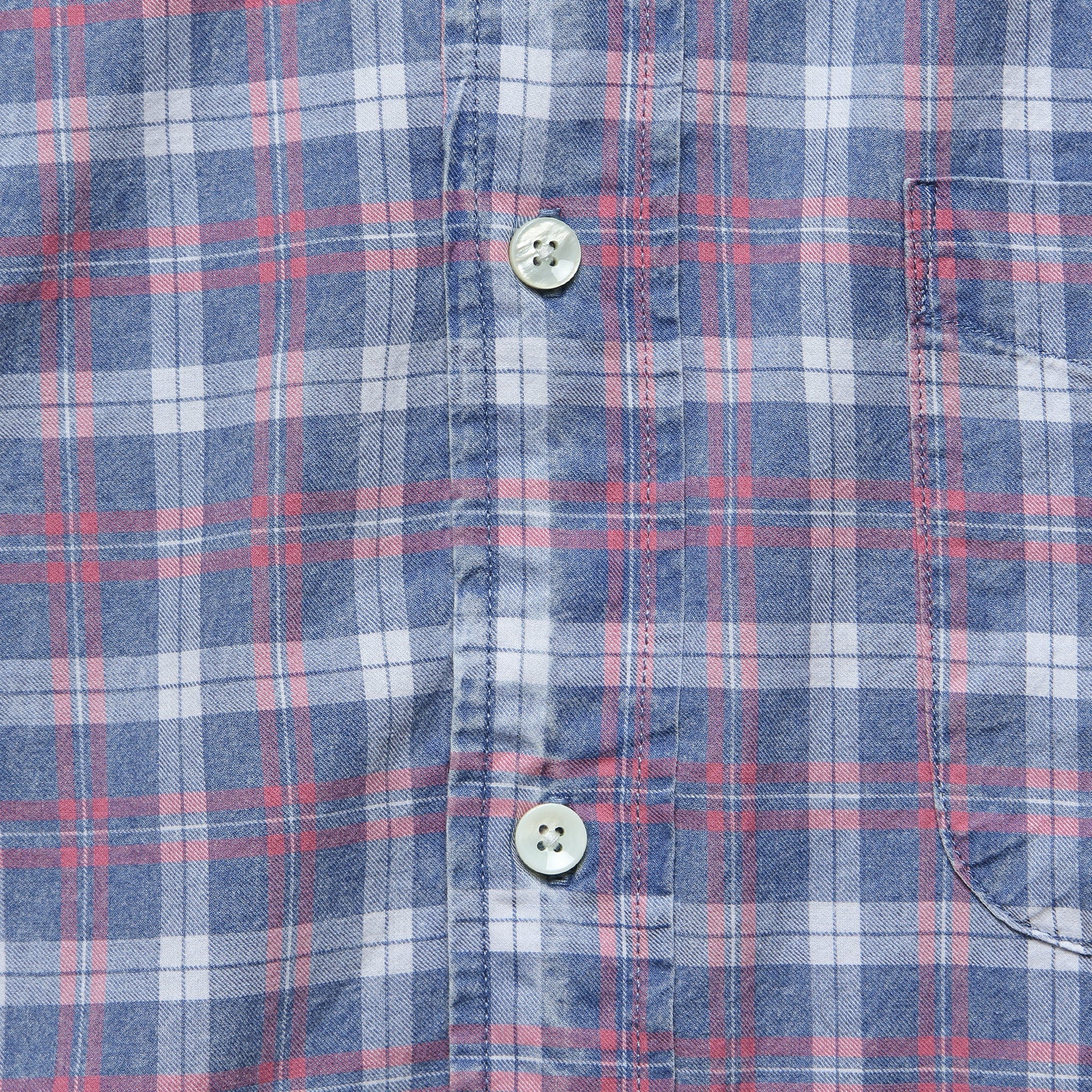Ventura Shirt - Indigo White Plaid - Faherty - STAG Provisions - Tops - L/S Woven - Plaid