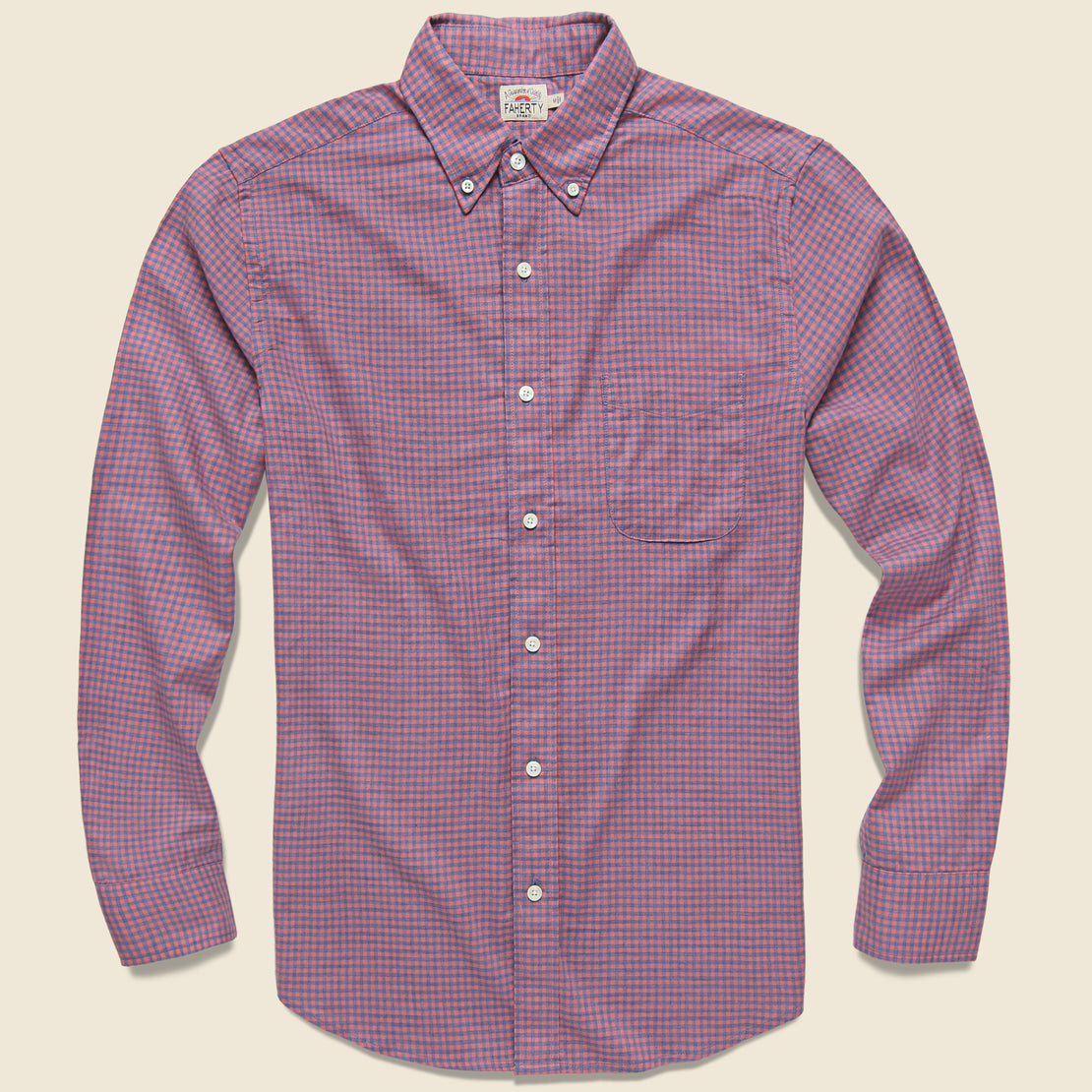 Faherty Pacific Shirt - Rose Blue Gingham