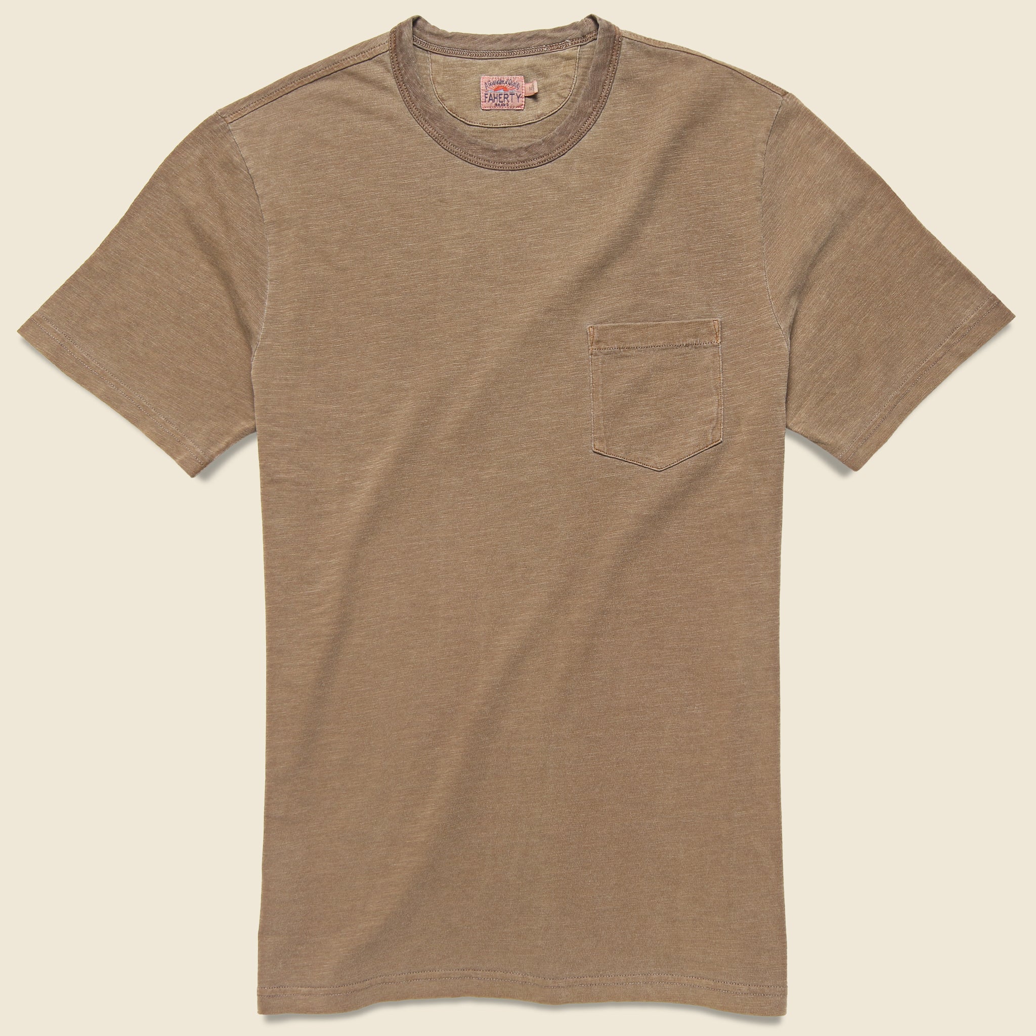 Garment Dyed Pocket Tee - Henna - Faherty - STAG Provisions - Tops - S/S Tee