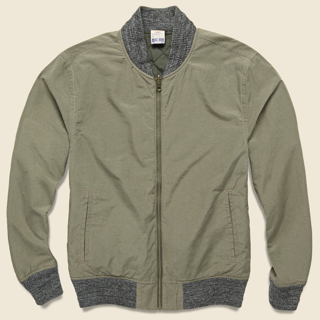 Surplus Bomber - Dark Olive - Faherty - STAG Provisions - Outerwear - Coat / Jacket