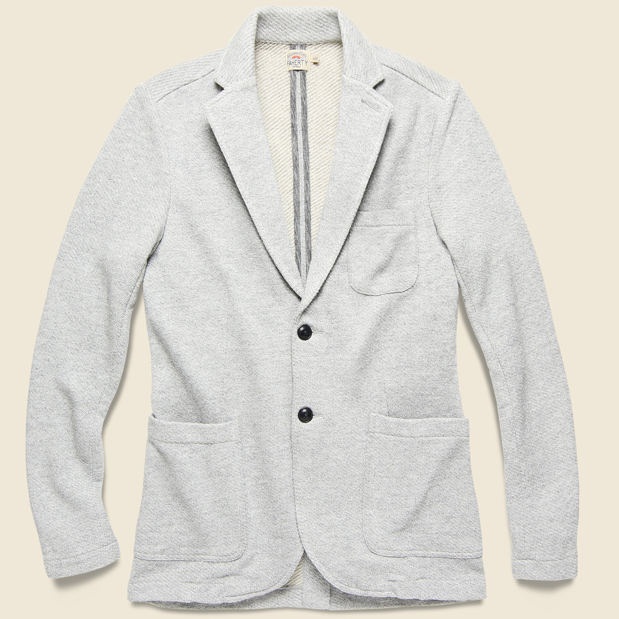 Interloop Blazer - Light Grey Heather - Faherty - STAG Provisions - Suiting - Sport Coat