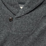 Dual Knit Shawl Collar Pullover - Washed Black - Faherty - STAG Provisions - Tops - Fleece / Sweatshirt
