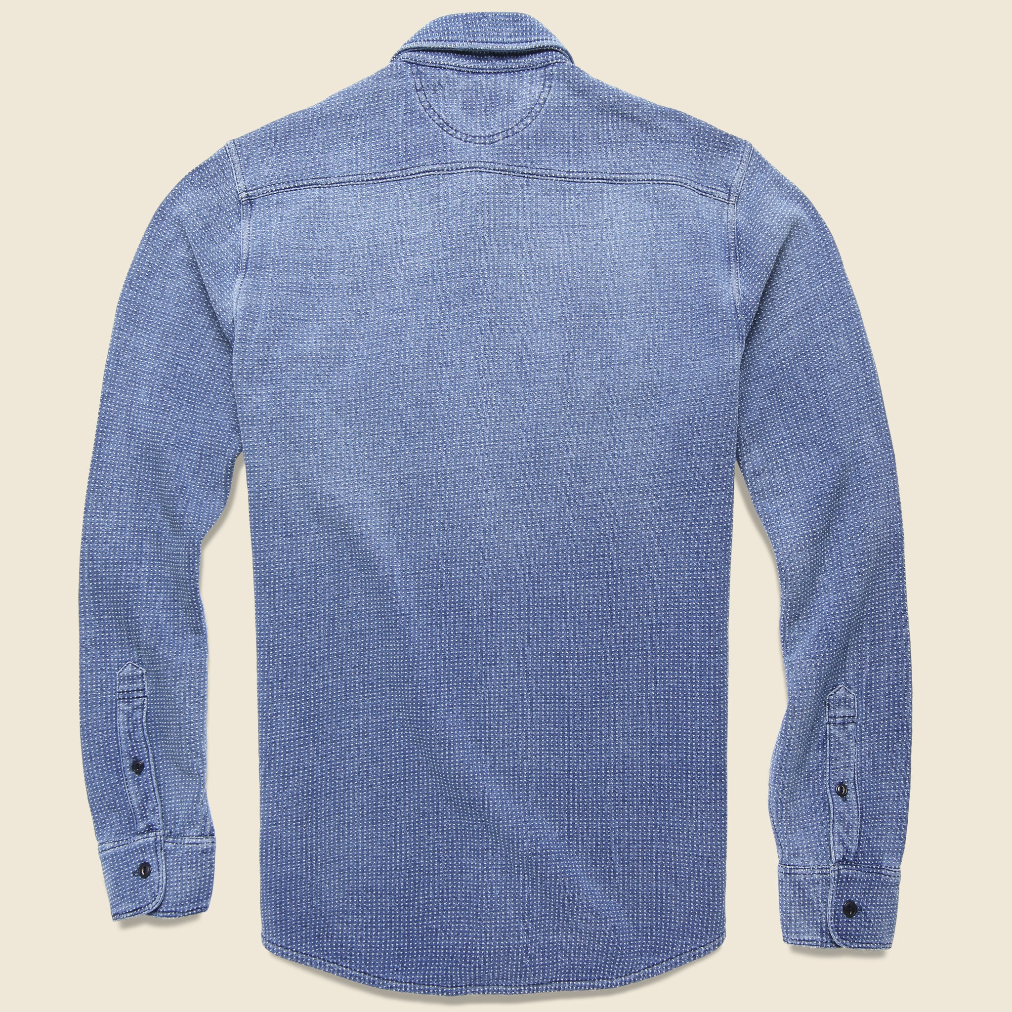 Knit Dobby Workshirt - 18 Year Wash - Faherty - STAG Provisions - Tops - L/S Woven - Other Pattern