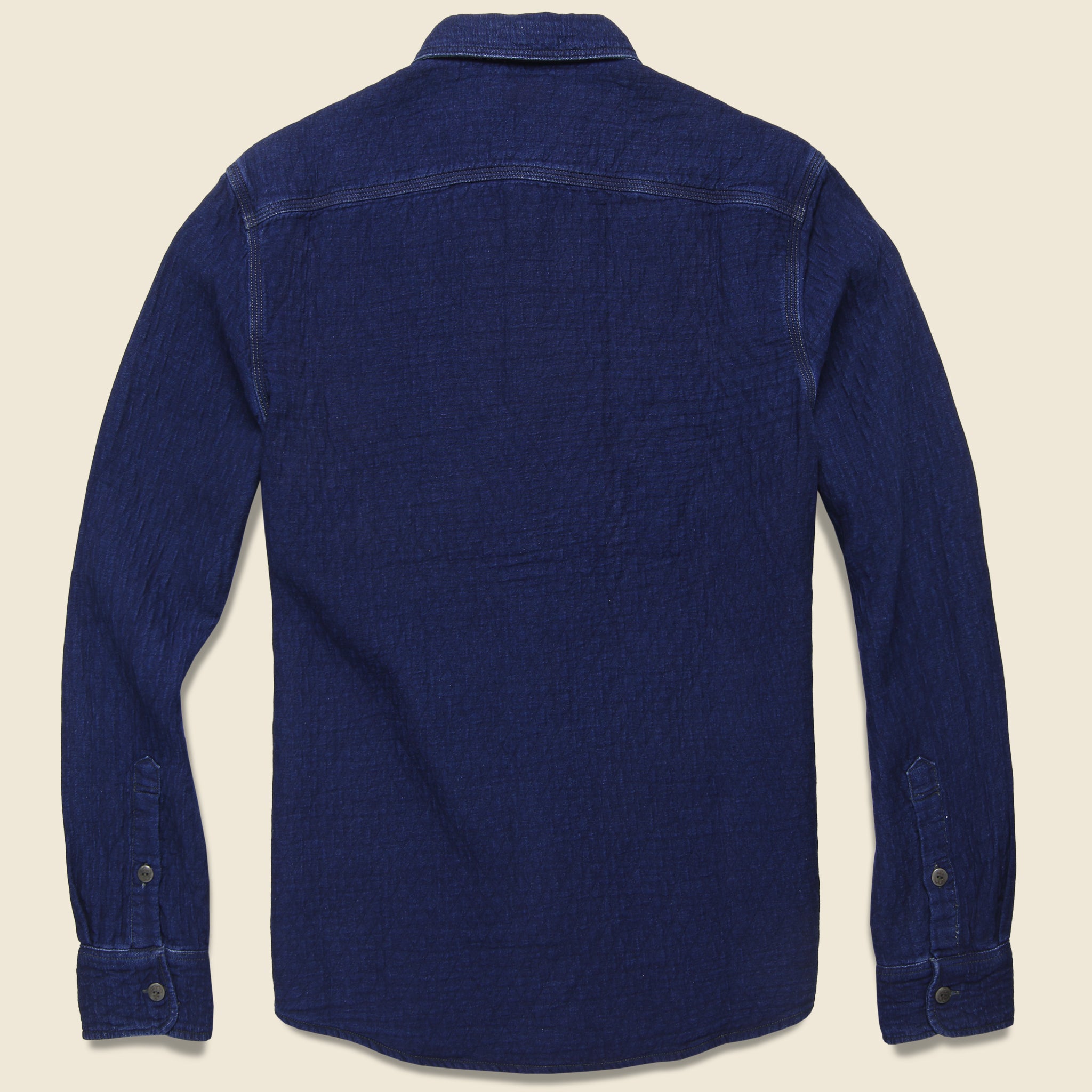 Quilted Naval Workshirt - Dark Java Wash - Faherty - STAG Provisions - Tops - L/S Woven - Overshirt