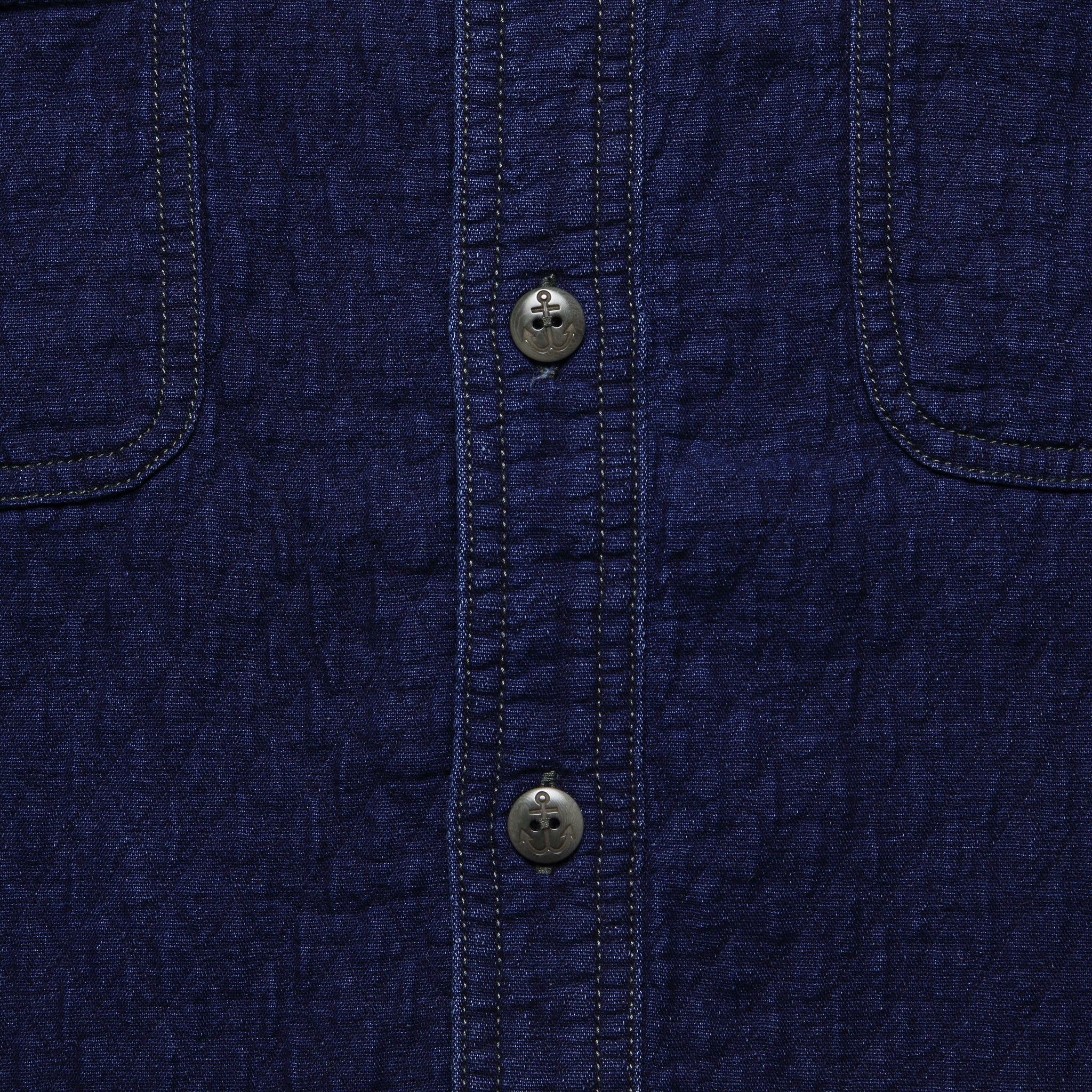 
                          Quilted Naval Workshirt - Dark Java Wash - Faherty - STAG Provisions - Tops - L/S Woven - Overshirt
                        