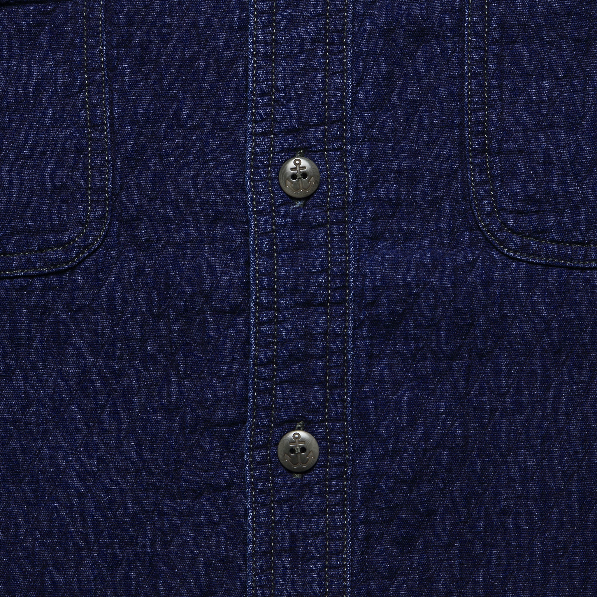 Quilted Naval Workshirt - Dark Java Wash - Faherty - STAG Provisions - Tops - L/S Woven - Overshirt