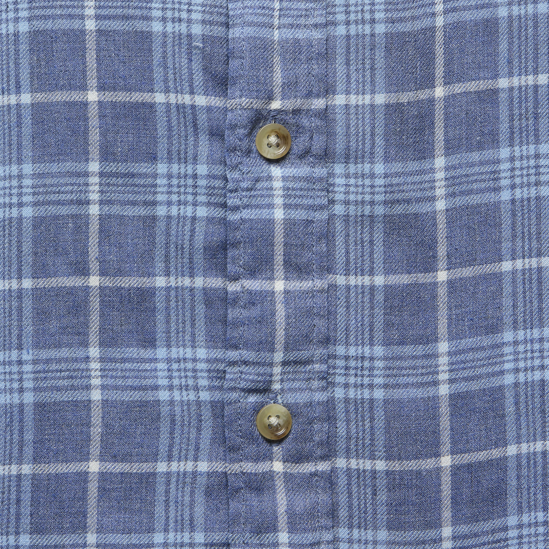 Pacific Shirt - Light Blue Melange - Faherty - STAG Provisions - Tops - L/S Woven - Plaid