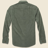 Melange Oxford Shirt - Spruce - Faherty - STAG Provisions - Tops - L/S Woven - Solid