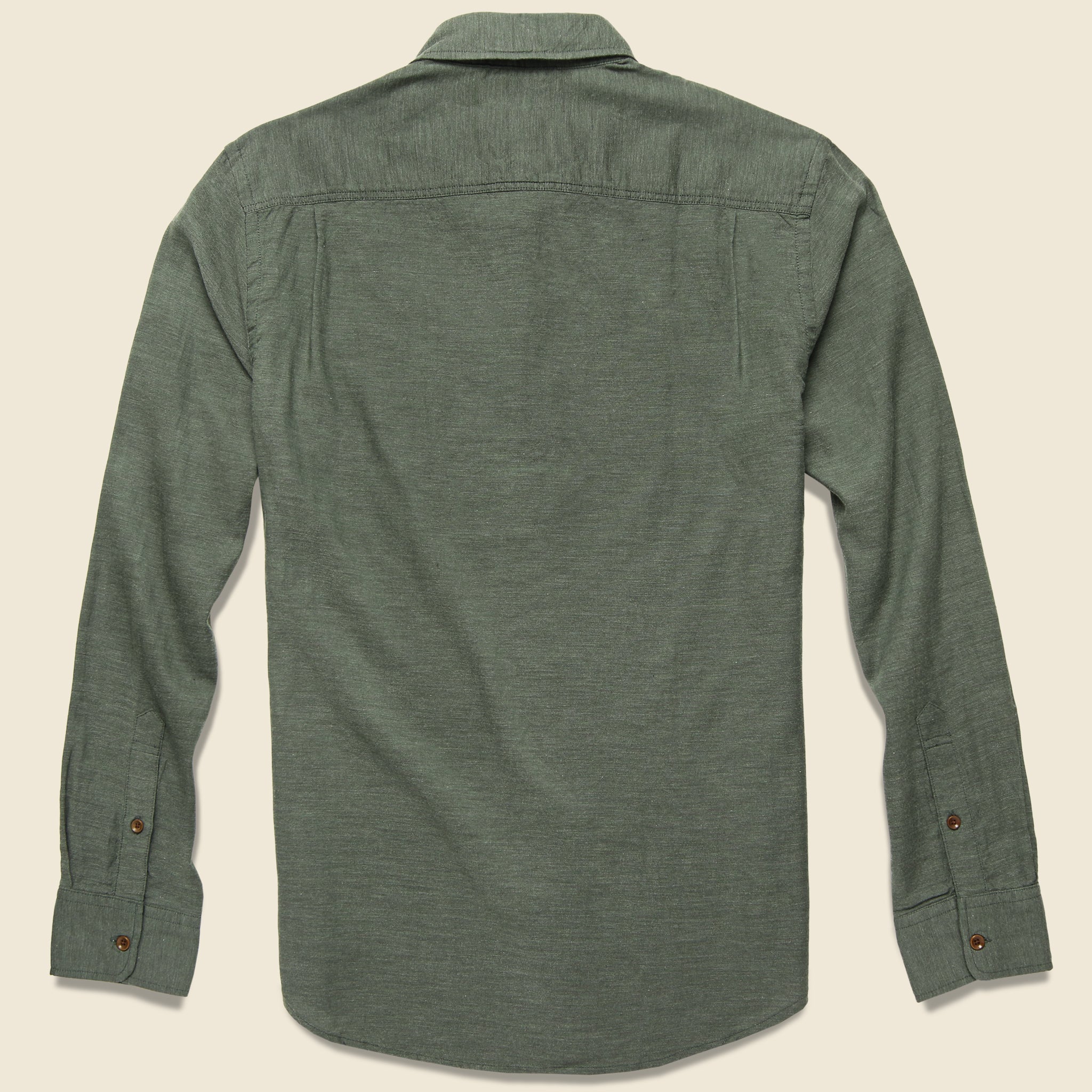 Melange Oxford Shirt - Spruce - Faherty - STAG Provisions - Tops - L/S Woven - Solid