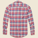 Stretch Seaview Shirt - Red Horizon Blue - Faherty - STAG Provisions - Tops - L/S Woven - Plaid
