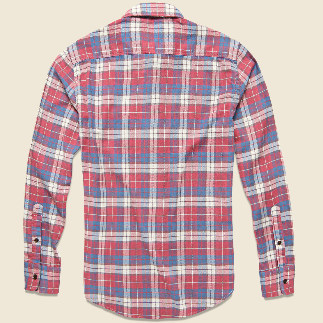 Stretch Seaview Shirt - Red Horizon Blue - Faherty - STAG Provisions - Tops - L/S Woven - Plaid