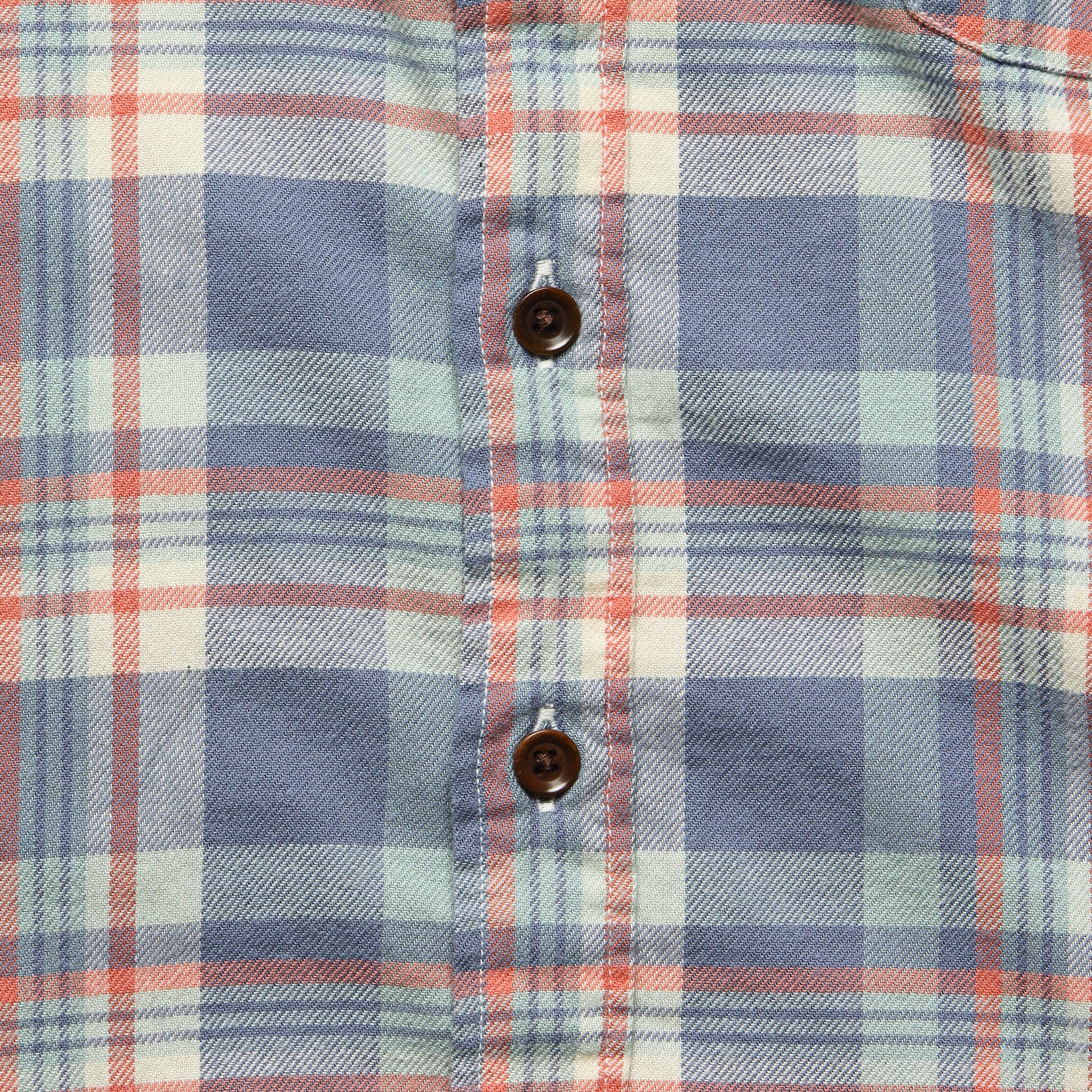 
                          Stretch Seaview Shirt - Blue/Cream/Orange - Faherty - STAG Provisions - Tops - L/S Woven - Plaid
                        