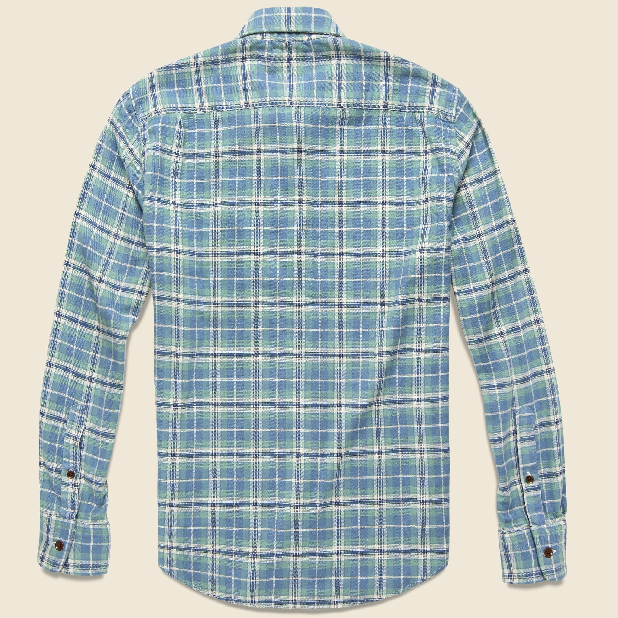 
                          Stretch Seaview Shirt - Dusty Ocean Plaid - Faherty - STAG Provisions - Tops - L/S Woven - Plaid
                        