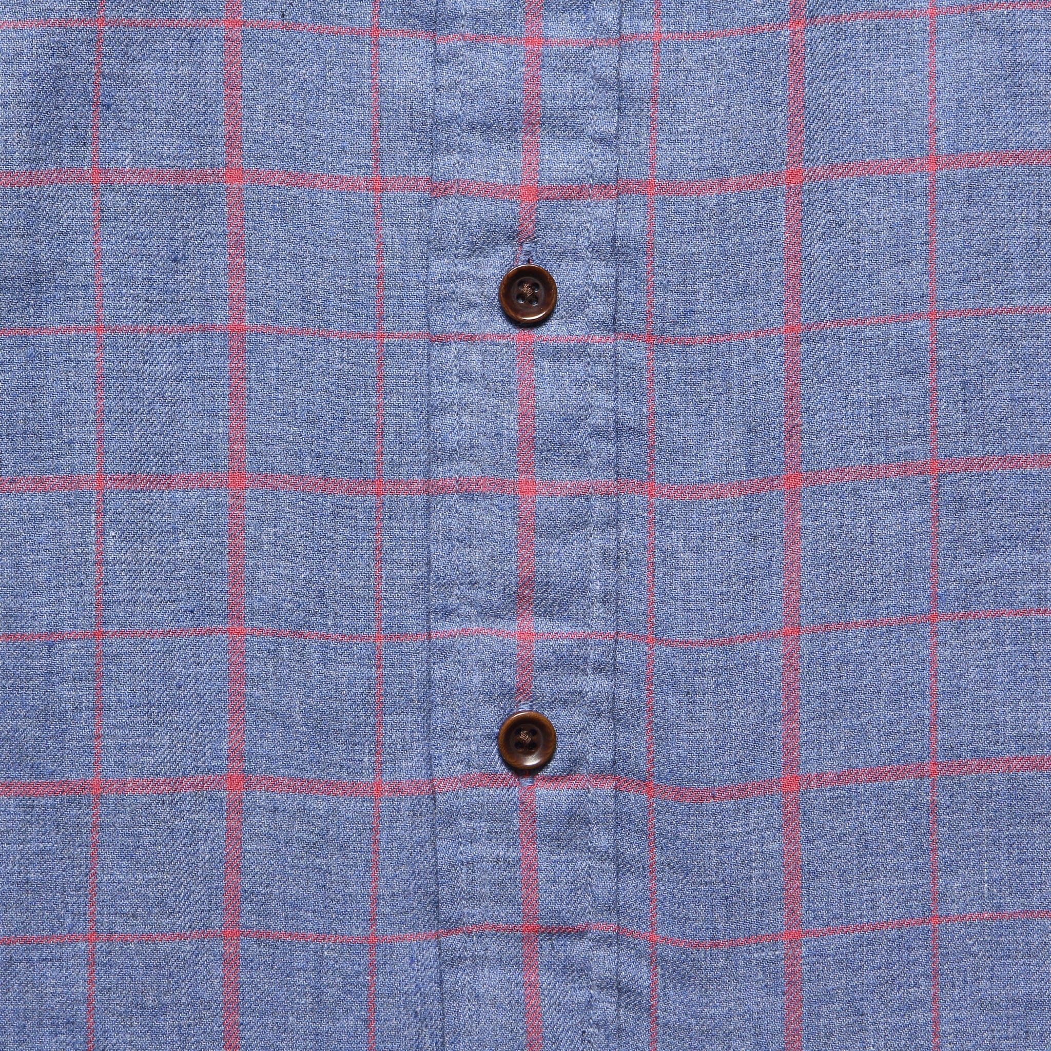 
                          Windowpane Ventura Shirt - Blue Melange - Faherty - STAG Provisions - Tops - L/S Woven - Plaid
                        