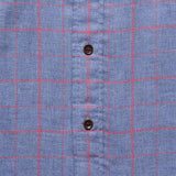 Windowpane Ventura Shirt - Blue Melange - Faherty - STAG Provisions - Tops - L/S Woven - Plaid