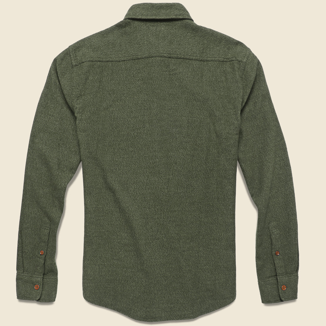 Brushed Alpine Flannel - Hunter Green - Faherty - STAG Provisions - Tops - L/S Woven - Solid