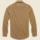 Brushed Alpine Flannel - Wheat - Faherty - STAG Provisions - Tops - L/S Woven - Solid