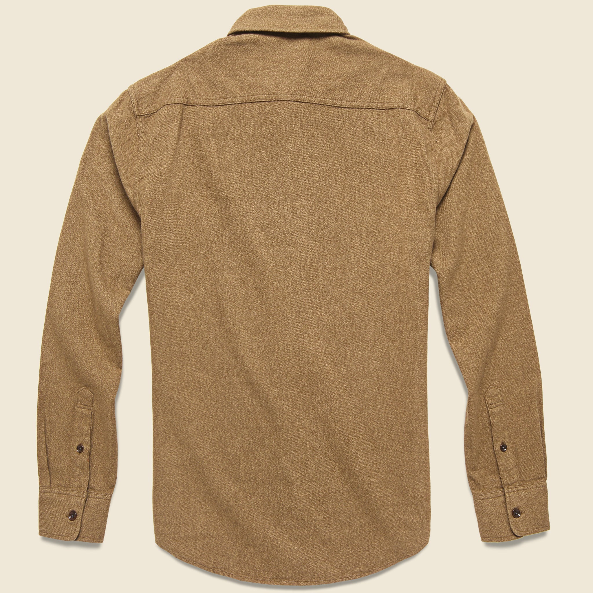 Brushed Alpine Flannel - Wheat - Faherty - STAG Provisions - Tops - L/S Woven - Solid