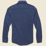 Brushed Alpine Flannel - Navy - Faherty - STAG Provisions - Tops - L/S Woven - Solid