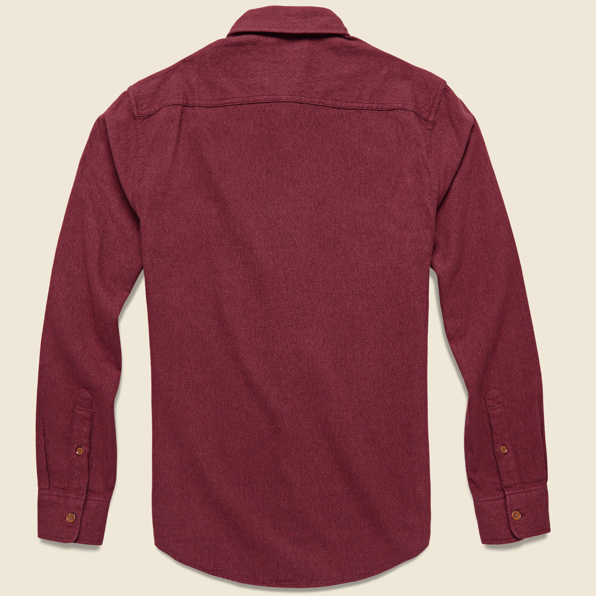 
                          Brushed Alpine Flannel - Burgundy - Faherty - STAG Provisions - Tops - L/S Woven - Solid
                        