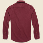 Brushed Alpine Flannel - Burgundy - Faherty - STAG Provisions - Tops - L/S Woven - Solid