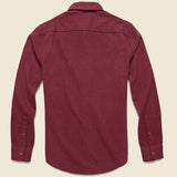 Brushed Alpine Flannel - Burgundy - Faherty - STAG Provisions - Tops - L/S Woven - Solid