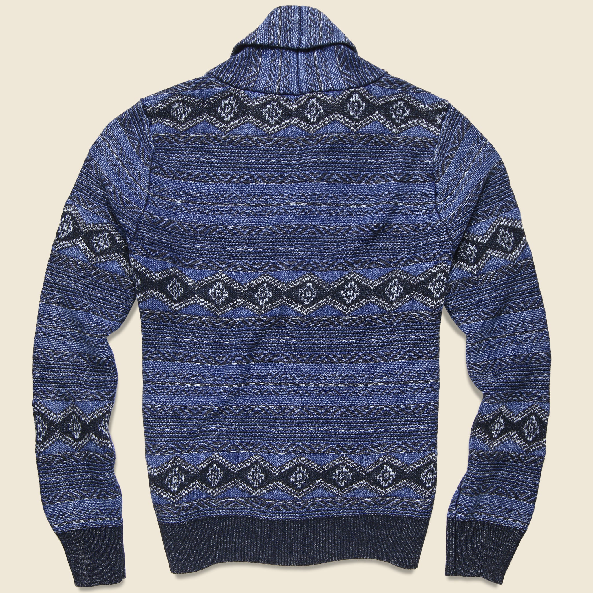 Indigo Shore Cardigan - Mixed Indigo - Faherty - STAG Provisions - Tops - Sweater