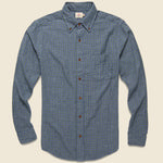 Doublecloth Pacific Shirt - Hunter Shadow Check - Faherty - STAG Provisions - Tops - L/S Woven - Plaid
