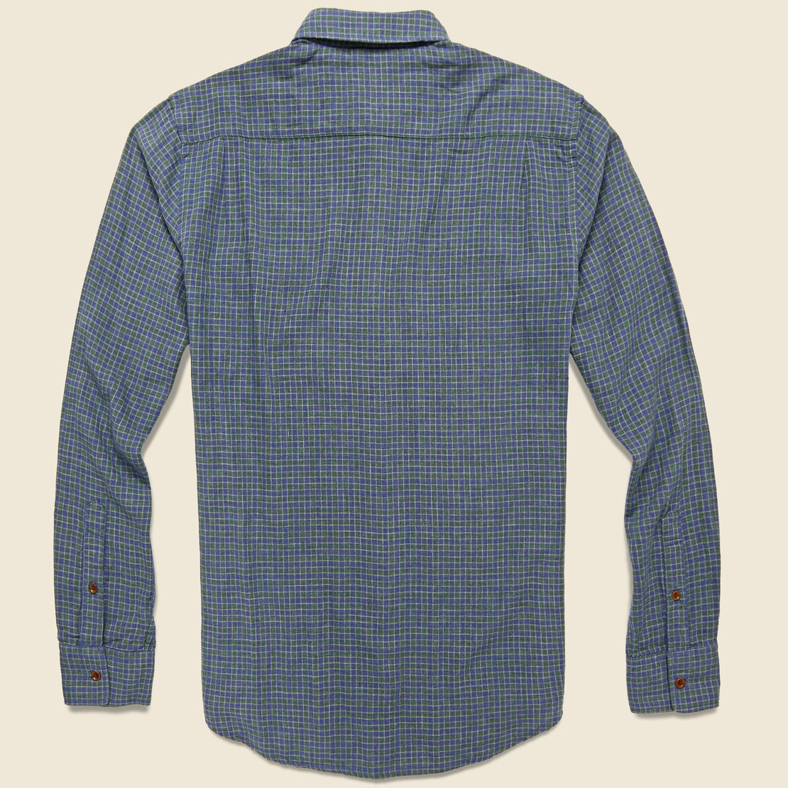 Doublecloth Pacific Shirt - Hunter Shadow Check - Faherty - STAG Provisions - Tops - L/S Woven - Plaid