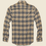 Brushed Alpine Flannel - Sand Charcoal Buffalo - Faherty - STAG Provisions - Tops - L/S Woven - Plaid