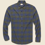Brushed Alpine Flannel - Navy/Olive Buffalo - Faherty - STAG Provisions - Tops - L/S Woven - Plaid