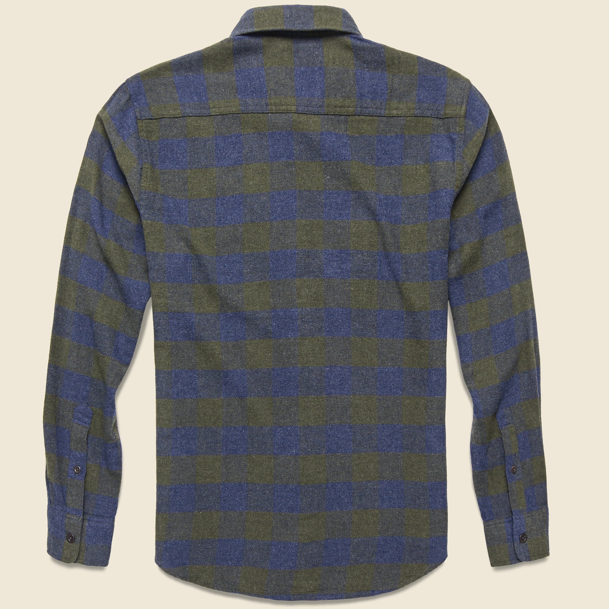 
                          Brushed Alpine Flannel - Navy/Olive Buffalo - Faherty - STAG Provisions - Tops - L/S Woven - Plaid
                        