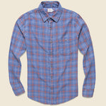 Seaview Shirt - Indigo Blue Melange - Faherty - STAG Provisions - Tops - L/S Woven - Plaid