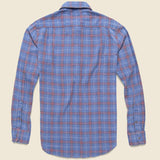 Seaview Shirt - Indigo Blue Melange - Faherty - STAG Provisions - Tops - L/S Woven - Plaid