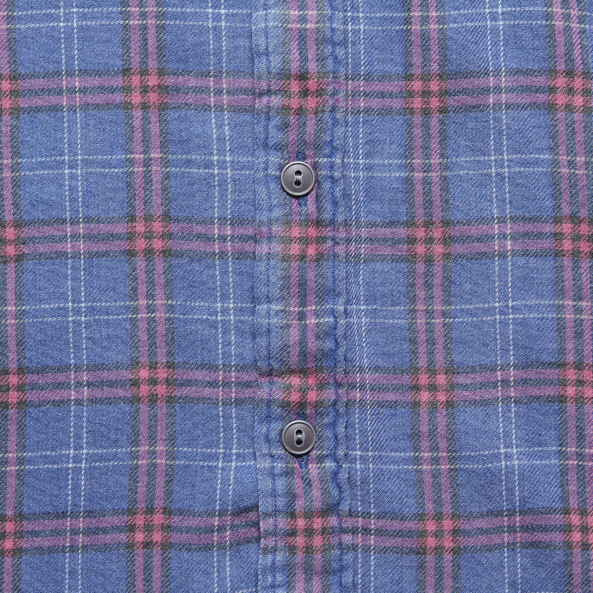 Seaview Shirt - Indigo Blue Melange - Faherty - STAG Provisions - Tops - L/S Woven - Plaid