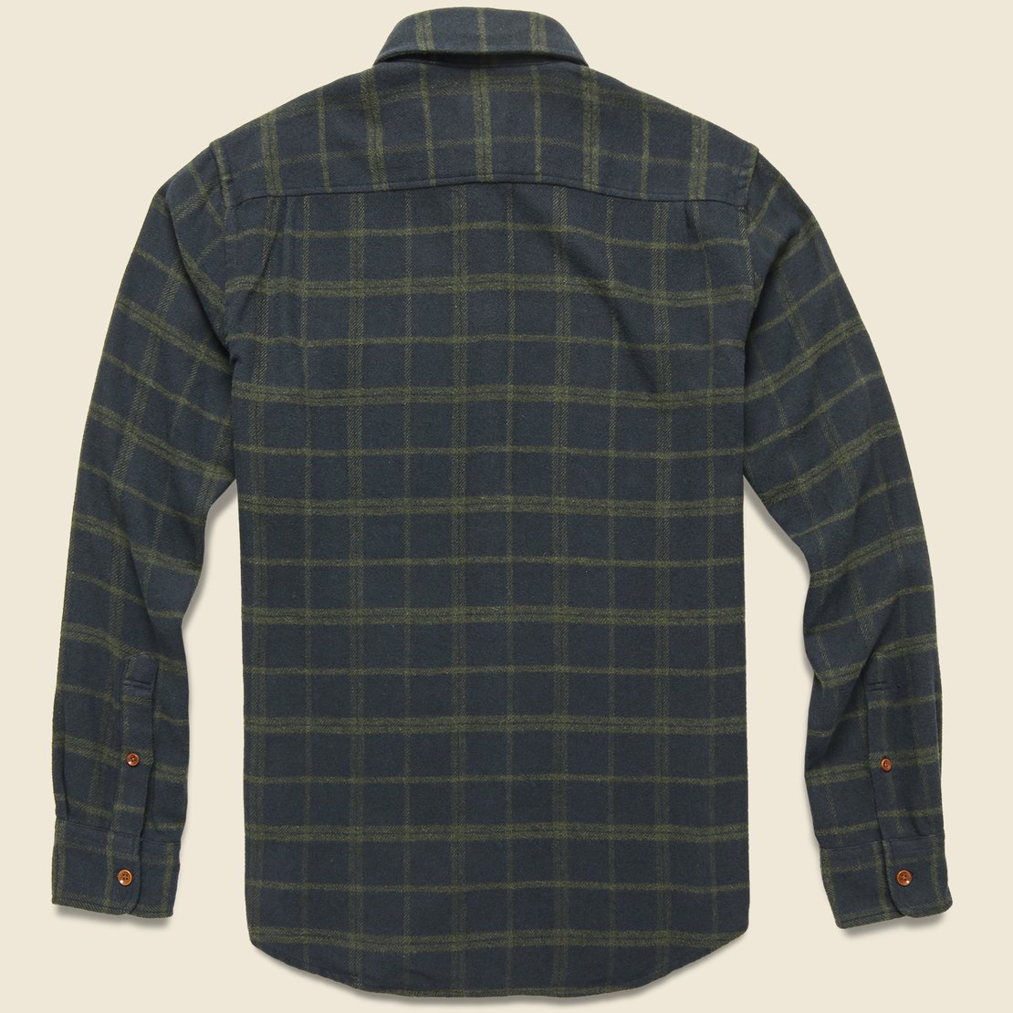 Seaview Shirt - Charcoal Olive Windowpane - Faherty - STAG Provisions - Tops - L/S Woven - Plaid