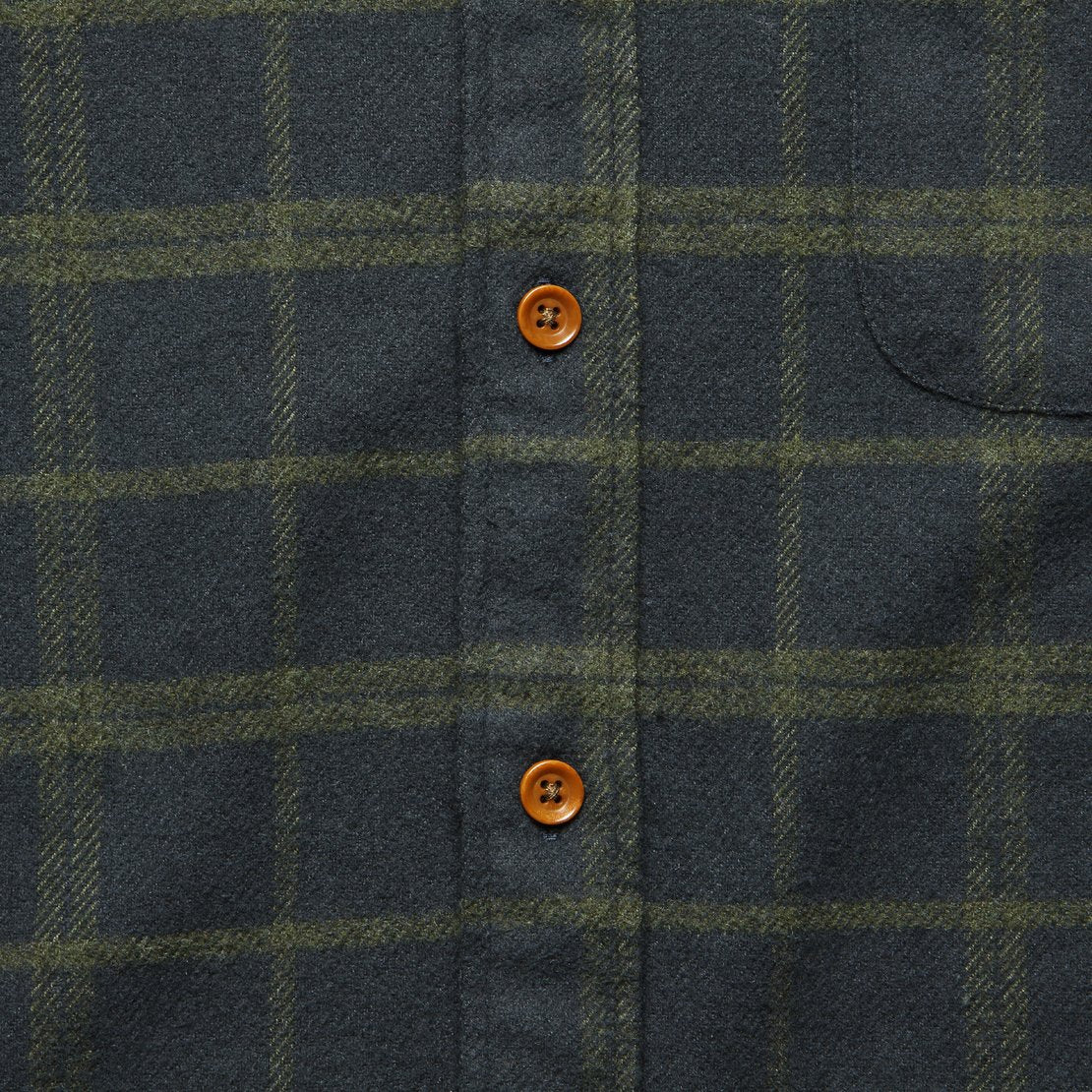 Seaview Shirt - Charcoal Olive Windowpane - Faherty - STAG Provisions - Tops - L/S Woven - Plaid