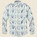 Seasons Blanket Workshirt - Indigo Cascade - Faherty - STAG Provisions - Tops - L/S Woven - Other Pattern
