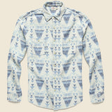 Seasons Blanket Workshirt - Indigo Cascade - Faherty - STAG Provisions - Tops - L/S Woven - Other Pattern