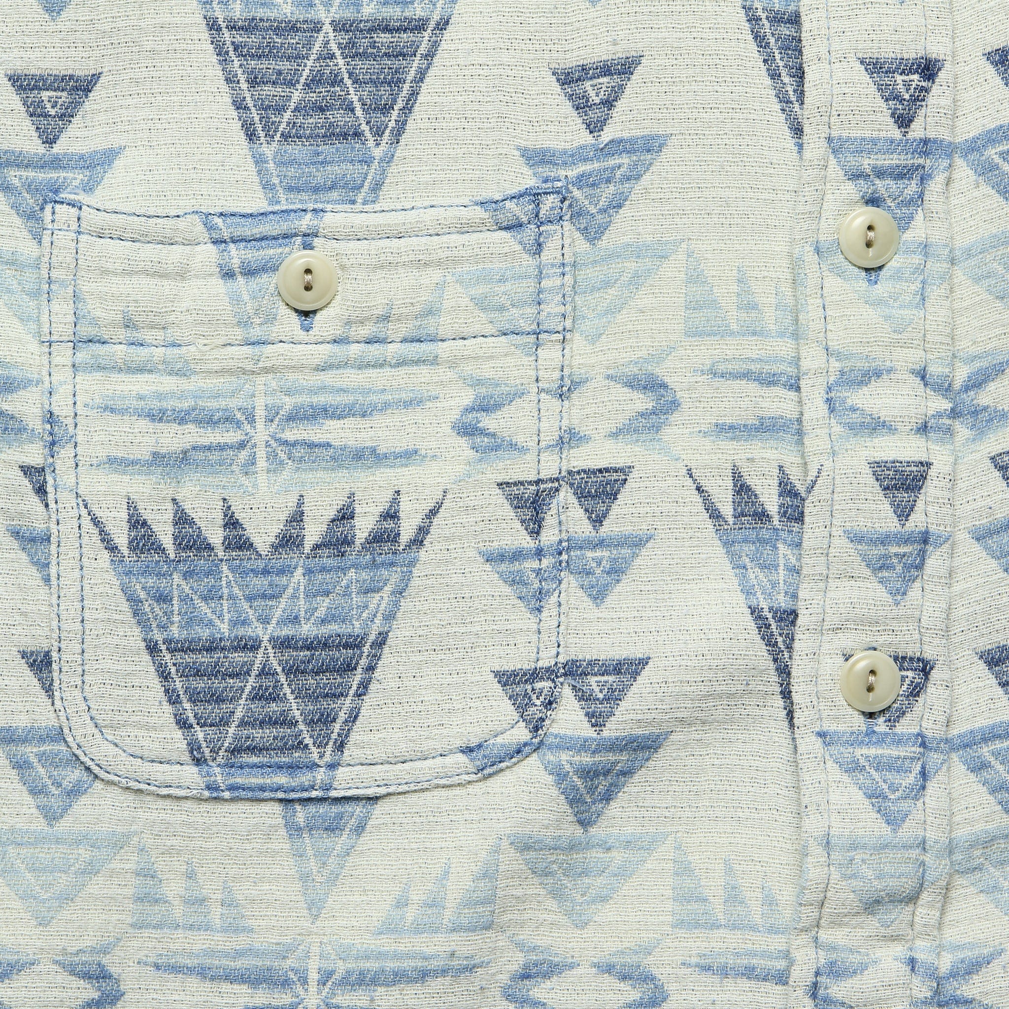 Seasons Blanket Workshirt - Indigo Cascade - Faherty - STAG Provisions - Tops - L/S Woven - Other Pattern